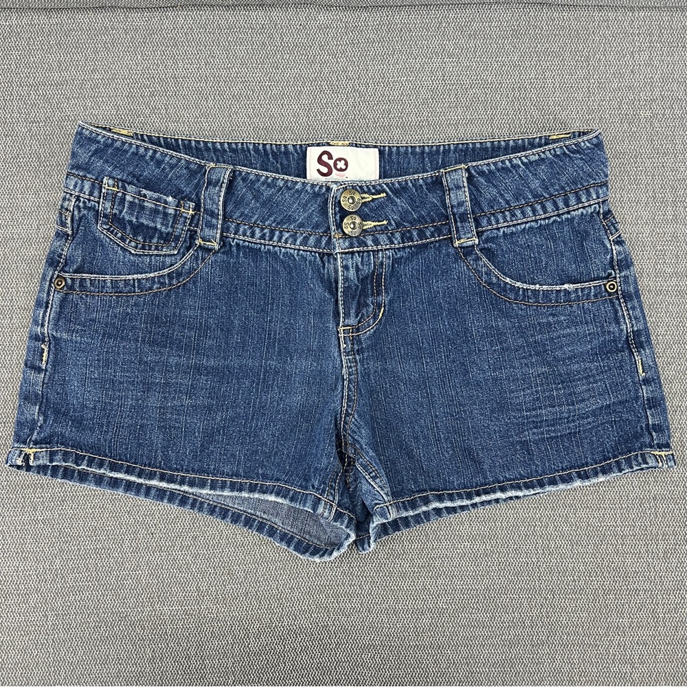 SO Women’s Blue 100% Cotton Jean Shorts‎ Classic Denim Style Size 9